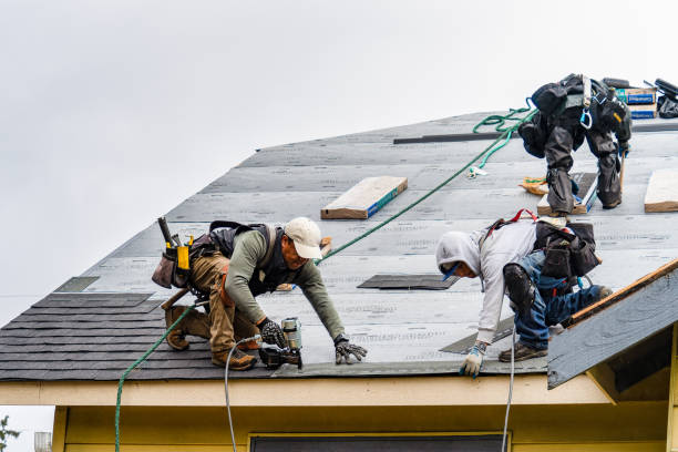 Professional Roofing technician working in Northford, CT